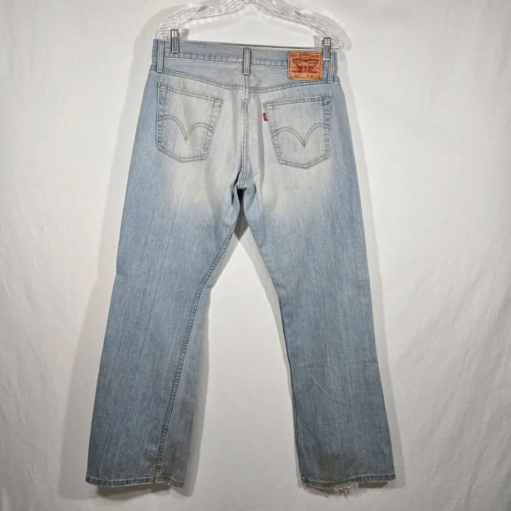 Vintage LEVI'S 527 Low Boot Cut Trash Yellowstone Heavy Duty Jeans Size W33 L32. - Picture 1 of 17
